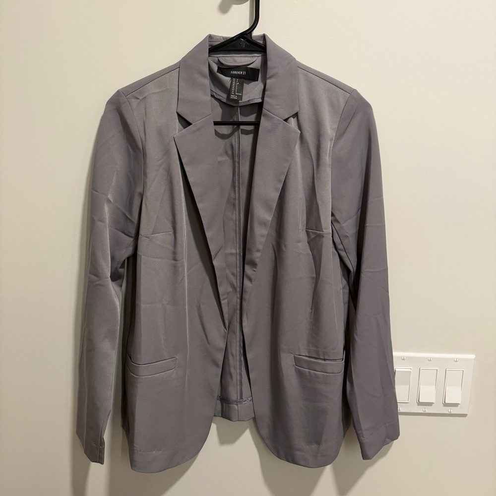 Forever 21 Classic Gray Blazer